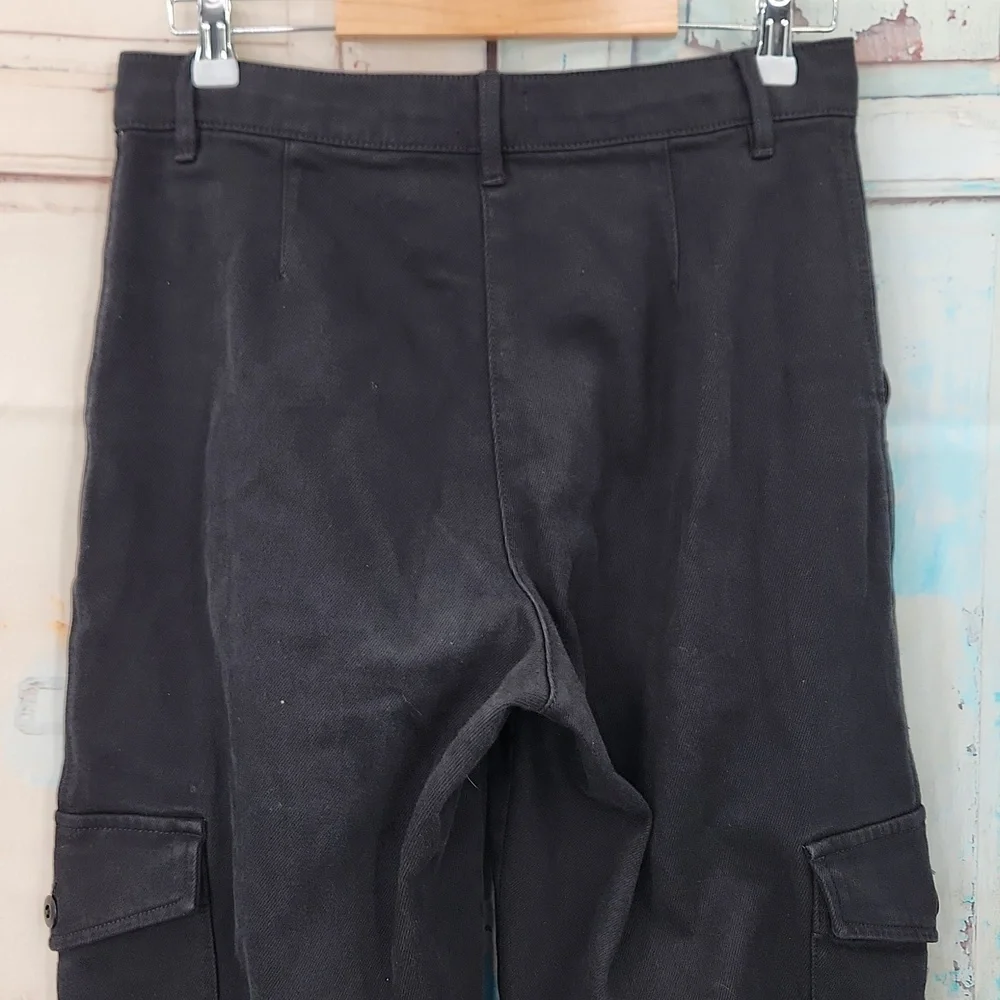 Aritzia Wilfred Free Modern Cargo Pant Black Denim